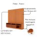 Estante Home Tv 75 Pol 200 cm 2 Portas Jordao Freijo Colibri