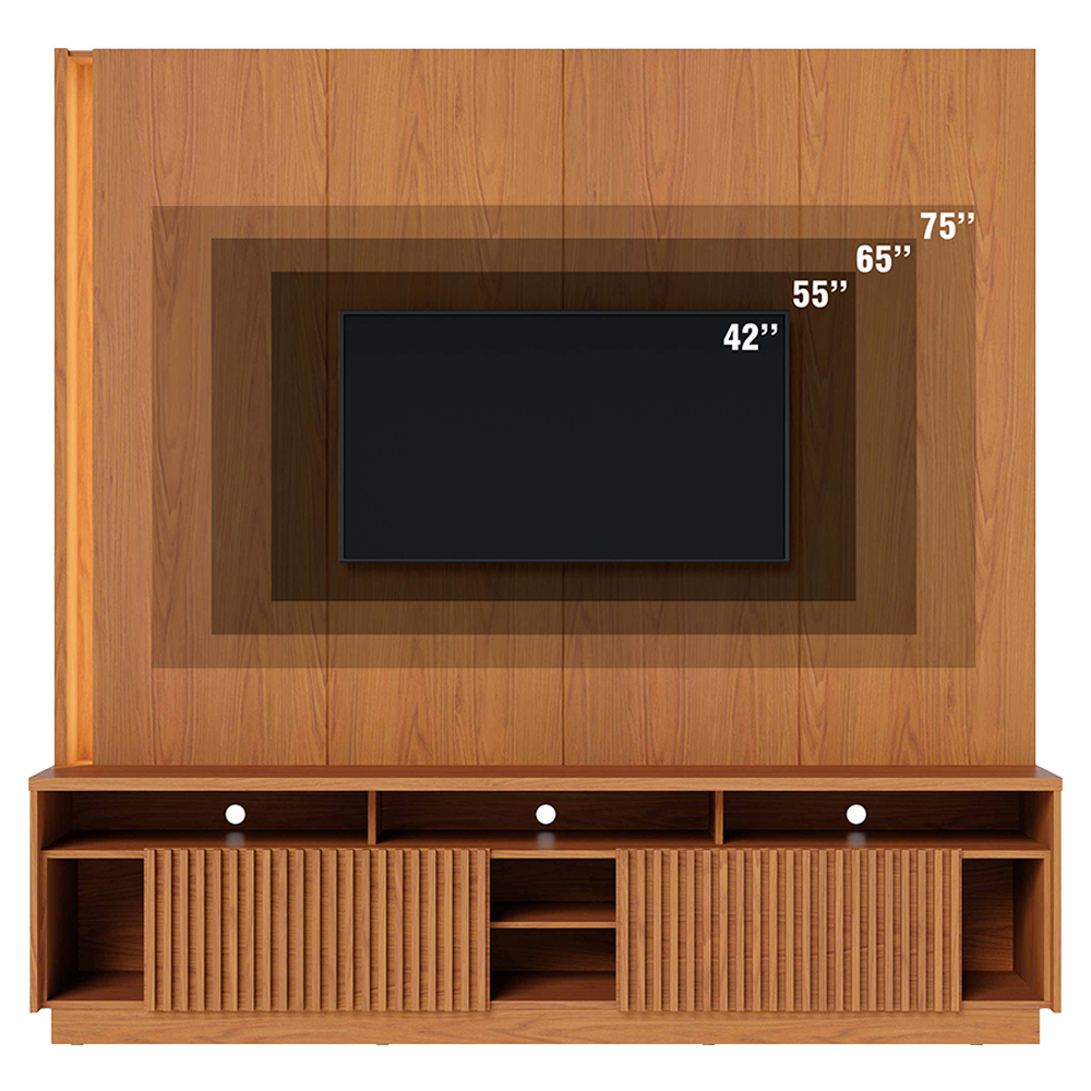 Estante Home Tv 75 Pol 200 cm 2 Portas Jordao Freijo Colibri