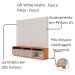 Estante Home Tv 75 Pol 200 cm 2 Portas Jordao Off White Matte Freijo Colibri
