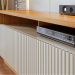 Estante Home Tv 75 Pol 200 cm 2 Portas Jordao Off White Matte Freijo Colibri
