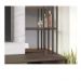 Estante Home para TV até 65 Polegadas Maresias - Nogueira Real / Off White / Preto Fosco