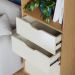 Estante de Livro Lisboa M-105 com 1 Porta 2 Gavetas M-105 Freijo Off White Colibri Moveis