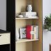 Estante de livros Tag com 4 prateleiras Preto fosco Taurani Nobre Colibri Moveis