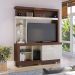Estante para TV 50 Polegadas Treviso Nogueira Real Off White