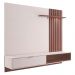 Estante para TV com Ripas e Nichos Mit 1.8 Off White Nogueira