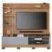 Home Frisado TVs 65" e  8 Pés Lece Freijó Cinza Fosco