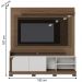 Home Frisado para TVs de 75" Pescara Amendoa Off White Matte