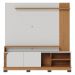 Home Frisado para TVs de 75" Pescara Off White Matte Freijó
