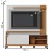 Home Frisado para TVs de 75" Pescara Off White Matte Freijó