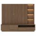 Home Frisado para TVs de 82" com Led Marselha Amendoa