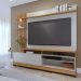 Home Ripado TVs 65" e  8 Pés Cia Freijó Off White