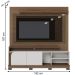 Home Ripado para TVs de 75" Novara Amendoa Off White Matte