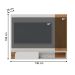 Home Suspenso para TVs 60" Bolonha Off White Matte Freijó