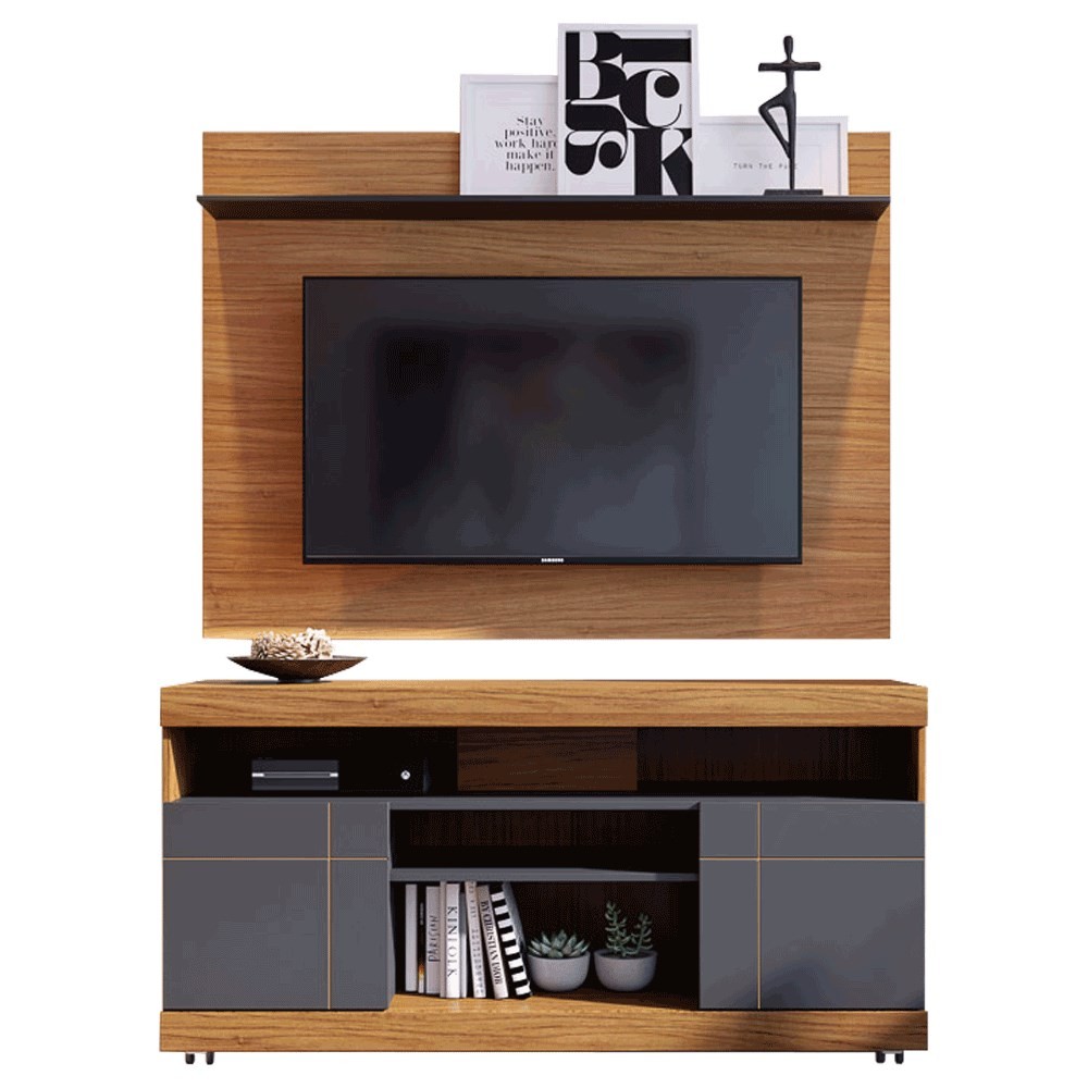 Home Theater Para TV até 47 Pol. Yara Noce Milano/Preto - Colibri