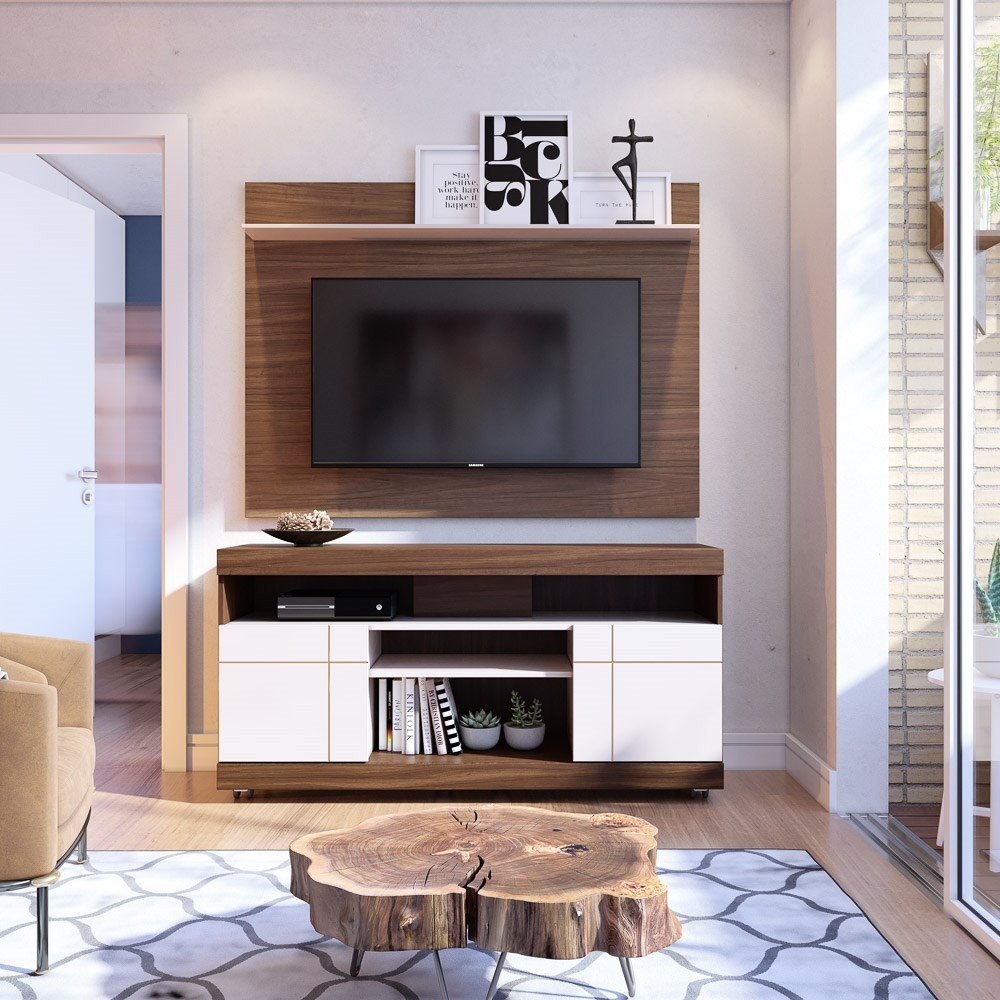 Home Theater Para TV até 47 Pol. Yara Nogueira/Off White - Colibri