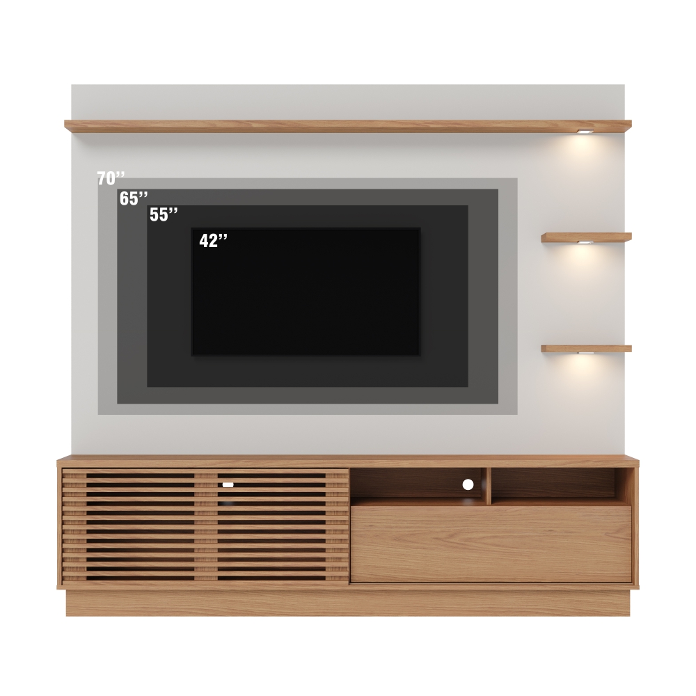 Home para TV 70 Polegadas Clint Freijo Off-White Matte