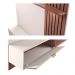 Home para TV Ripado e Portas Ivelis 1.6 Off White Nogueira