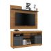 Home para TV com Portas Vernita Noce Preto