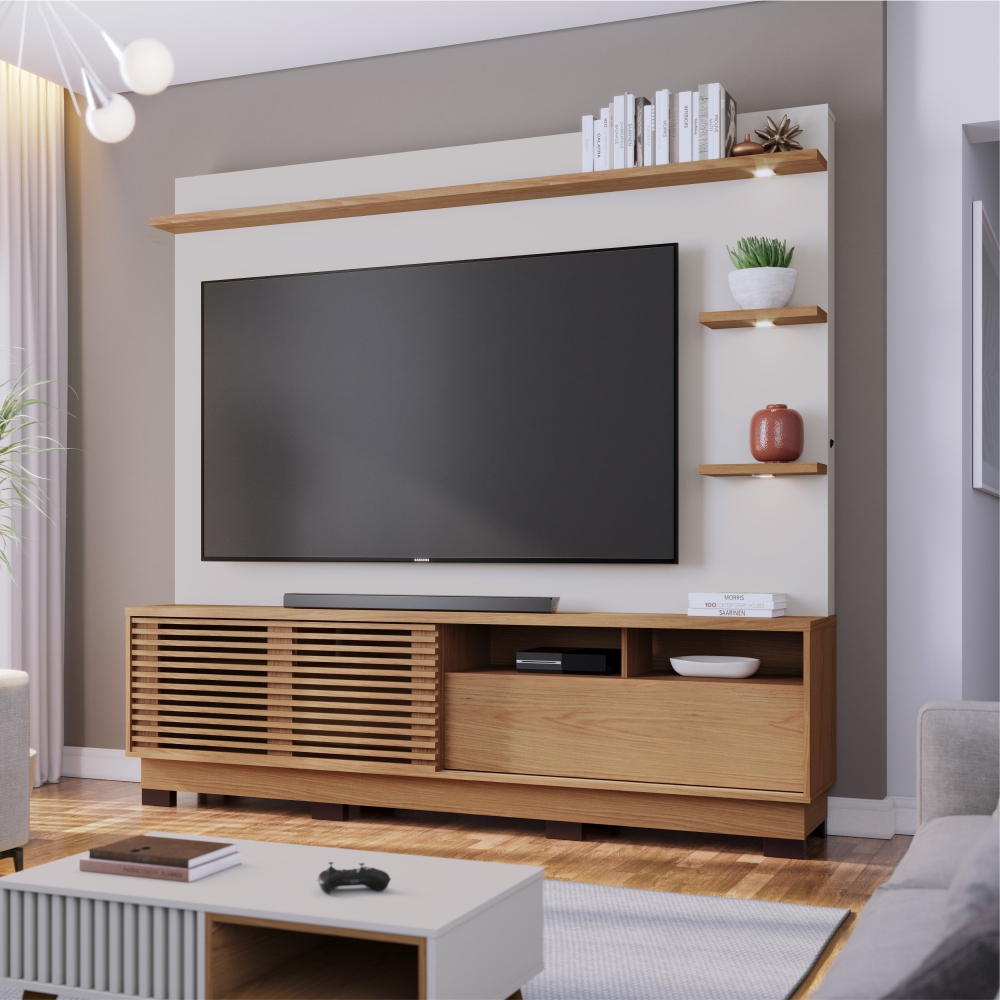 Home para TV e Mesa de Centro Barton Freijo Matte
