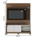 Home para TVs 65" com 2 Portas Lia Amendoa Off White Mate