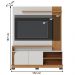 Home para TVs 65" com 2 Portas Lia Off White Matte Freijó