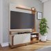 Home para TVs 65" com 2 Portas Lia Off White Matte Freijó