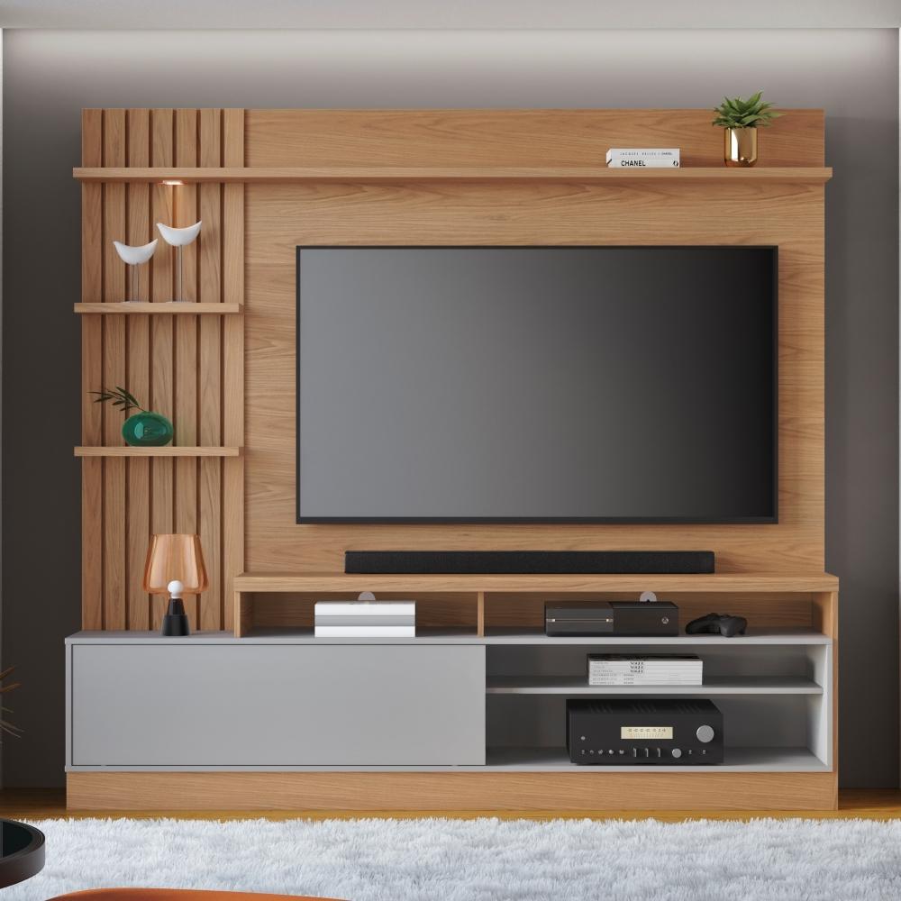 Home para Tv Mackay Freijó / Cinza