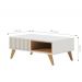 Jogo Home para TV e Mesa de Centro Clint Freijo Off-White Matte