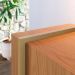 Aparador Buffet Copacabana 4 Portas e Detalhe Tubo Metálico Freijo/Preto Fosco/Dourado
