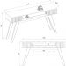 Aparador Para Sala 136 cm Com Gaveta RIV1525 Noce Milano CLB