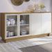 Balcao Buffet Aparador 160 cm 4 Portas V1524 Freijo Off White CLB