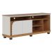 Bancada Rack Para TV 65 Polegadas Jurere Freijo Off White Matte CLB