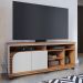 Bancada Rack Para TV 65 Polegadas Jurere Freijo Off White Matte CLB