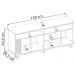 Bancada Rack Para TV 65 Polegadas Jurere Freijo Off White Matte CLB
