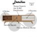 Bancada Rack Para TV 75 Polegadas 200 cm Veneza Freijo OFF White Matte CLB