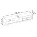 Bancada Rack Para TV 75 Polegadas 200 cm Veneza Freijo OFF White Matte CLB
