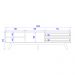 Bancada Rack Para TV 75 Polegadas 200 cm Veneza Freijo OFF White Matte CLB