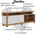Bancada Rack Para TV 75 Polegadas Jurere Freijo OFF White Maitte CLB