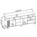 Bancada Rack Para TV 75 Polegadas Jurere Freijo OFF White Maitte CLB
