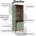 Cristaleira 4 Portas 5 Nichos Jurere Amendoa Hortela CLB