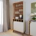 Cristaleira 4 Portas 5 Nichos Jurere Freijo Off White Matte CLB