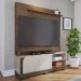Estante Home Para TV 65 Polegadas Jurere Amendoa Off White Matte Jurere CLB