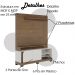 Estante Home Para TV 65 Polegadas Jurere Amendoa Off White Matte Jurere CLB
