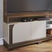 Estante Home Para TV 65 Polegadas Jurere Amendoa Off White Matte Jurere CLB