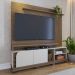 Estante Home Para TV 75 Polegadas Amendoa Off White Matte Jurere CLB
