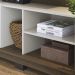 Estante Home Para TV 75 Polegadas Amendoa Off White Matte Jurere CLB