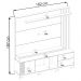 Estante Home Para TV 75 Polegadas Amendoa Off White Matte Jurere CLB