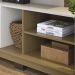 Estante Home Para TV 75 Polegadas Jurere Freijo Off White Matte CLB