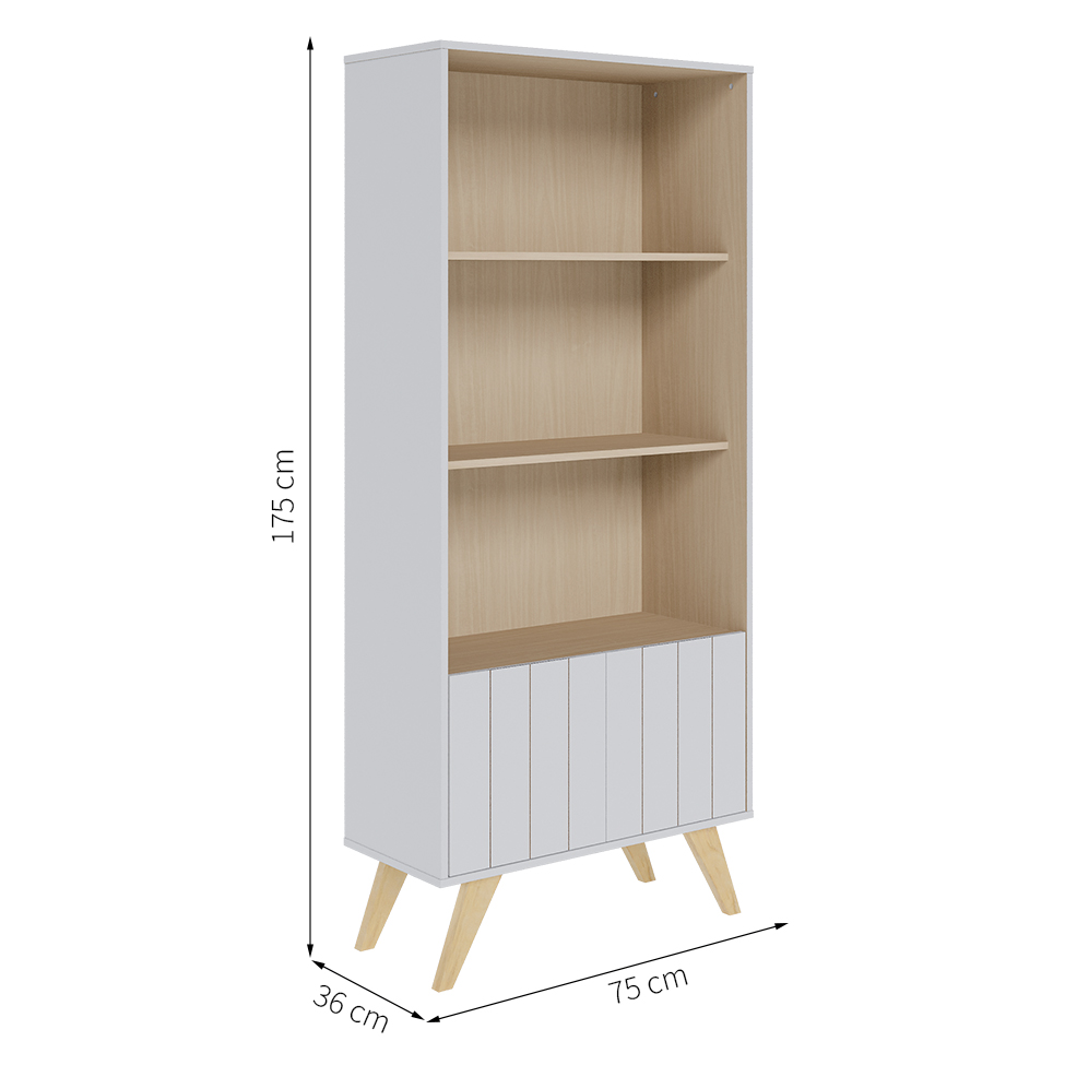 Estante Link 2 PT Branca e Tauari