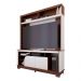 Home Estante Belaya Sala Para TV de até 65" Polegadas  Nogueira/Off White Matte